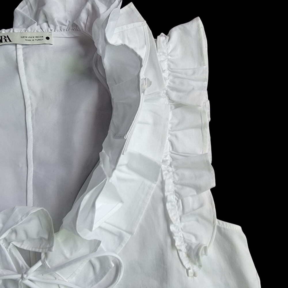 Zara Ruffled Sleeveless Top - Picture 5 of 7